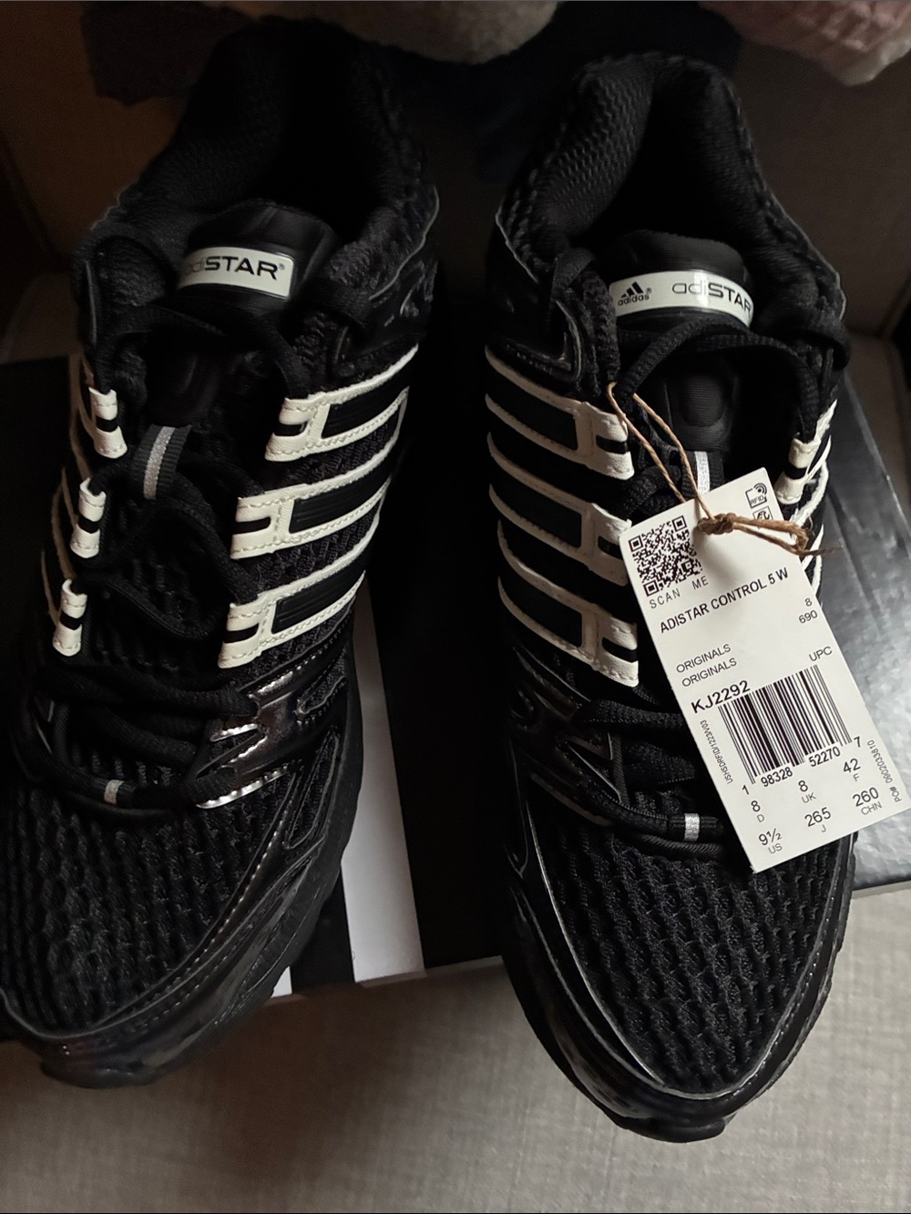 adidas Black and White Women's Athletic Shoes - ADISTAR Control